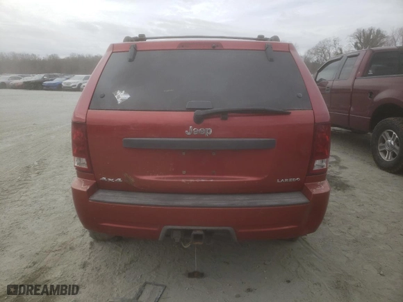 2005 Jeep Grand Cherokee Laredo with VIN 1J4HR48N25C564751, listed as a Copart auction lot 47498265 with 208,719 mi miles and Salvage Title. Bid and sale history available at carsss.com. Image 6.