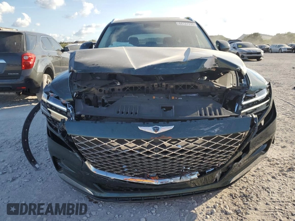 2023 Genesis GV80 with VIN KMUHCESC5PU120598, listed as a Copart auction lot 44137235 with 18,099 mi miles and Salvage title. Bid and sale history available at DreamBid. Image 5.