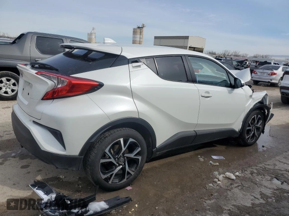 2021 Toyota C-HR LE with VIN NMTKHMBX8MR140088, listed as a Copart auction lot 47871245 with 37,884 mi miles and Salvage Title. Bid and sale history available at carsss.com. Image 3.