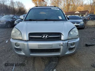 2007 Hyundai Tucson SE with VIN KM8JN12D17U587870, listed as a Copart auction lot 80851704 with 185,437 mi miles and Salvage Title. Bid and sale history available at carsss.com. Image 5.