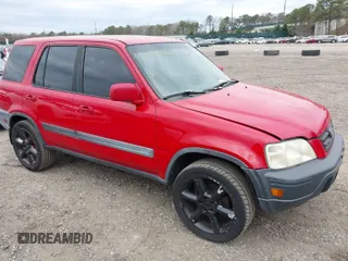 2001 Honda CR-V EX with VIN JHLRD18671C039651, listed as a IAAI auction lot 42040445 with 222,479 mi miles. Bid and sale history available at carsss.com. Image 1.