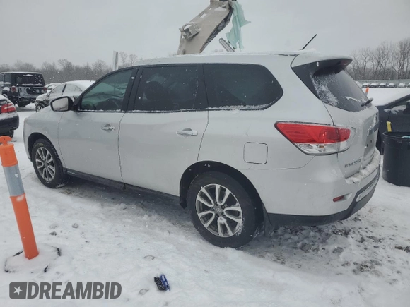 2013 Nissan Pathfinder S with VIN 5N1AR2MM3DC683721, listed as a Copart auction lot 46136365 with 192,177 mi miles and Salvage Title. Bid and sale history available at carsss.com. Image 2.
