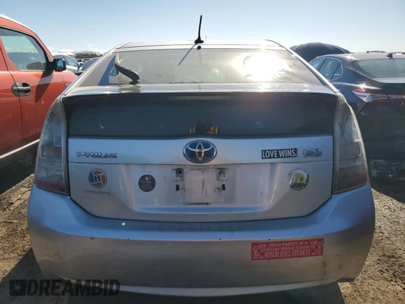2010 Toyota Prius Four with VIN JTDKN3DU6A1109406, listed as a Copart auction lot 50160945 with 204,458 mi miles and Salvage Title. Bid and sale history available at DreamBid. Image 6.