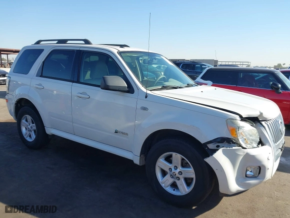 2009 Mercury Mariner Hybrid with VIN 4M2CU29399KJ05674, listed as a IAAI auction lot 40843807 with 194,987 mi miles. Bid and sale history available at carsss.com. Image 1.