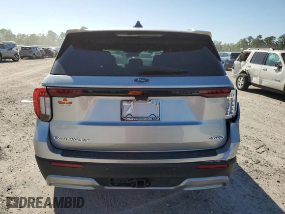 2025 Ford Explorer with VIN 1FMUK8HH6SGA04225, listed as a Copart auction lot 51096905 with 2,531 mi miles and Salvage title. Bid and sale history available at DreamBid. Image 6.