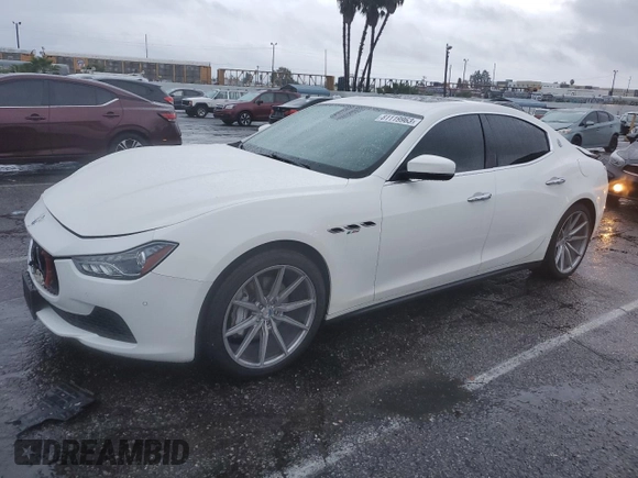 2017 Maserati Ghibli with VIN ZAM57XSA1H1196337, listed as a Copart auction lot 81119963 with 86,374 mi miles. Bid and sale history available at carsss.com. Image 1.