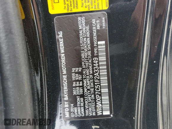 2015 MINI Hardtop S z VIN WMWXP7C51F2A33449, wystawiony jako Copart lot #55553455 z przebiegiem 77 577 mil mil oraz Szkoda całkowita • Salvage title. Historia ofert i sprzedaży dostępna na DreamBid. Obrazek 13.