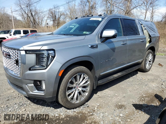 2023 GMC Yukon XL Denali with VIN 1GKS2JKL5PR330176, listed as a Copart auction lot 53314805 with 36,434 mi miles and Salvage Title. Bid and sale history available at carsss.com. Image 1.