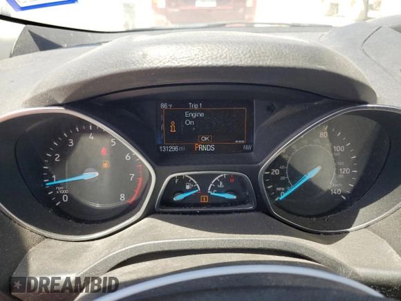 2017 Ford Escape S with VIN 1FMCU0F70HUE54268, listed as a Copart auction lot 52291615 with 131,296 mi miles and Salvage Title. Bid and sale history available at carsss.com. Image 9.