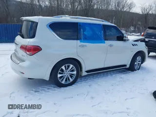 2017 Infiniti QX80 with VIN JN8AZ2NEXH9157279, listed as a IAAI auction lot 41286158 with Not Provided miles and . Bid and sale history available at carsss.com. Image 4.