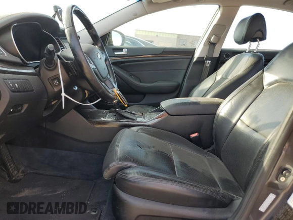 2014 Kia Cadenza Premium with VIN KNALN4D71E5136089, listed as a Copart auction lot 72343514 with 81,616 mi miles and Salvage Title. Bid and sale history available at carsss.com. Image 7.