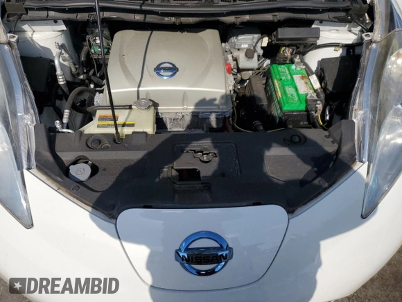 2015 Nissan LEAF S with VIN 1N4AZ0CP8FC314141, listed as a Copart auction lot 54368695 with 53,438 mi miles and Salvage Title. Bid and sale history available at DreamBid. Image 11.