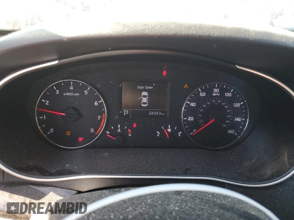 2016 Kia Cadenza Premium with VIN KNALN4D71G5218729, listed as a Copart auction lot 83393954 with 34,343 mi miles and Salvage Title. Bid and sale history available at carsss.com. Image 9.