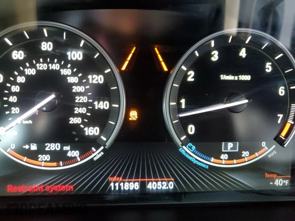 2015 BMW X5 xDrive35i with VIN 5UXKR0C52F0P07288, listed as a Copart auction lot 51697585 with 111,896 mi miles and Salvage Title. Bid and sale history available at carsss.com. Image 9.