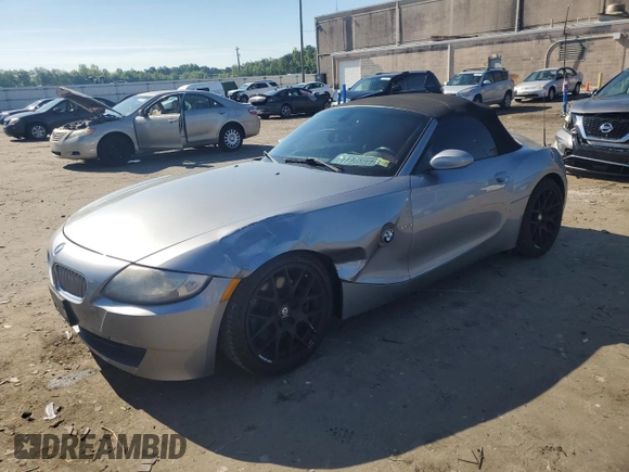 2007 BMW Z4 3.0si with VIN 4USBU53557LW92390, listed as a Copart auction lot 55604244 with 151,074 mi miles and Clean title. Bid and sale history available at DreamBid. Image 1.