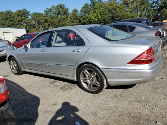 2006 Mercedes-Benz S-Class 5.0L with VIN WDBNG75J06A483468, listed as a Copart auction lot 74418814 with 36,623 mi miles and Salvage Title. Bid and sale history available at carsss.com. Image 2.