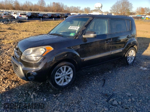 2013 Kia Soul + with VIN KNDJT2A61D7749641, listed as a Copart auction lot 80124214 with 181,476 mi miles and Salvage Title. Bid and sale history available at DreamBid. Image 1.