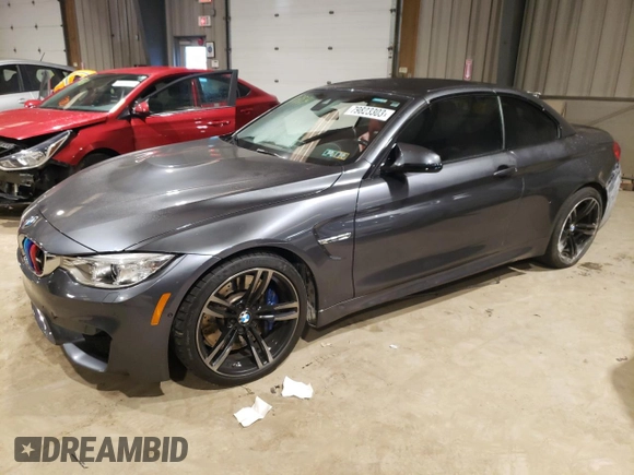 2016 BMW M4 with VIN WBS3U9C53GP970254, listed as a Copart auction lot 79823303 with 31,059 mi miles. Bid and sale history available at carsss.com. Image 1.