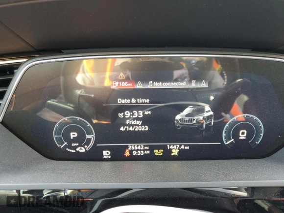 2019 Audi e-tron Prestige with VIN WA1VABGEXKB011122, listed as a Copart auction lot 48333563 with 25,542 mi miles. Bid and sale history available at carsss.com. Image 9.