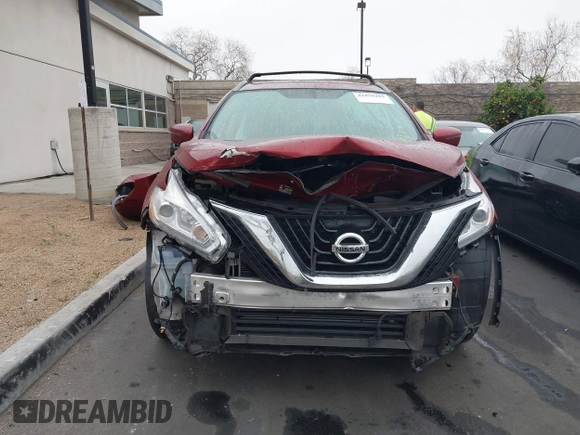 2017 Nissan Murano S with VIN 5N1AZ2MG9HN107961, listed as a IAAI auction lot 41838283 with 51,455 mi miles and . Bid and sale history available at carsss.com. Image 13.