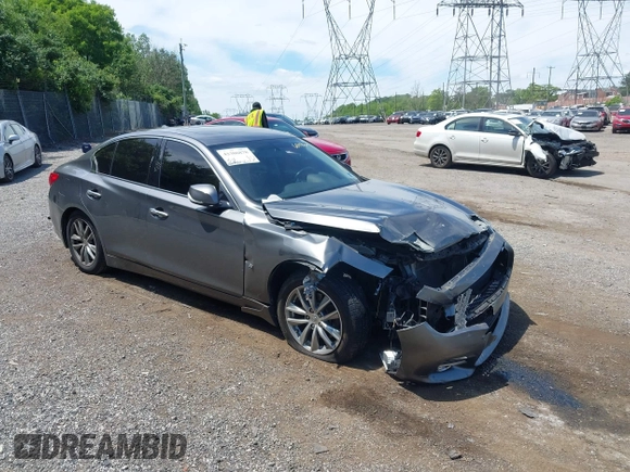 2014 Infiniti Q50 Premium with VIN JN1BV7AR5EM684966, listed as a IAAI auction lot 42306878 with 166,800 mi miles and . Bid and sale history available at DreamBid. Image 1.
