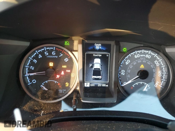 2021 Toyota Tacoma 4WD SR with VIN 3TMCZ5AN4MM442020, listed as a Copart auction lot 50742455 with 28,188 mi miles and Salvage Title. Bid and sale history available at carsss.com. Image 9.