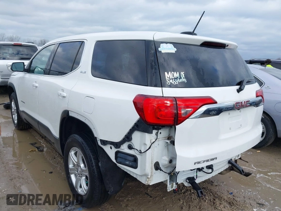 2019 GMC Acadia SLE with VIN 1GKKNKLA9KZ233226, listed as a IAAI auction lot 41836478 with 53,794 mi miles. Bid and sale history available at carsss.com. Image 3.