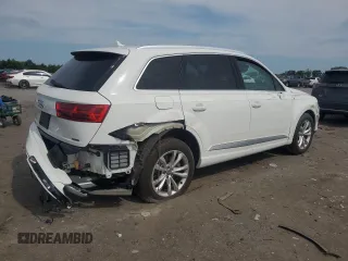 2019 Audi Q7 Premium Plus with VIN WA1LAAF75KD038821, listed as a Copart auction lot 59813665 with 61,889 mi miles and Salvage title. Bid and sale history available at DreamBid. Image 3.