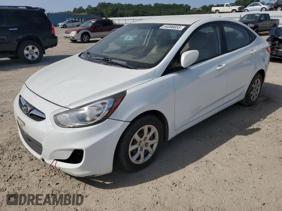 2013 Hyundai Accent GLS with VIN KMHCT4AE6DU536824, listed as a Copart auction lot 54086655 with 134,311 mi miles and Clean Title. Bid and sale history available at carsss.com. Image 1.
