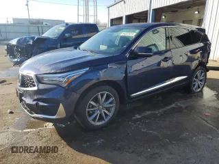 2020 Acura RDX w/Technology Pkg with VIN 5J8TC2H52LL041749, listed as a Copart auction lot 44337615 with 41,541 mi miles and Salvage Title. Bid and sale history available at carsss.com. Image 1.
