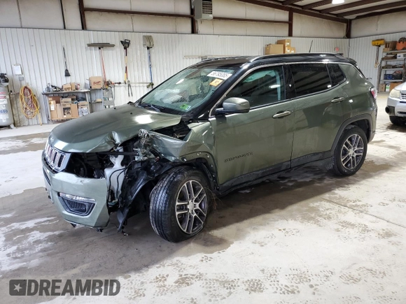 2020 Jeep Compass Latitude с VIN 3C4NJDBB6LT153787, выставлен на аукционе Copart как лот 56795085 с пробегом 62 020 миль миль и Списание • Salvage title. История ставок и продаж доступна на DreamBid. Изображение 1.
