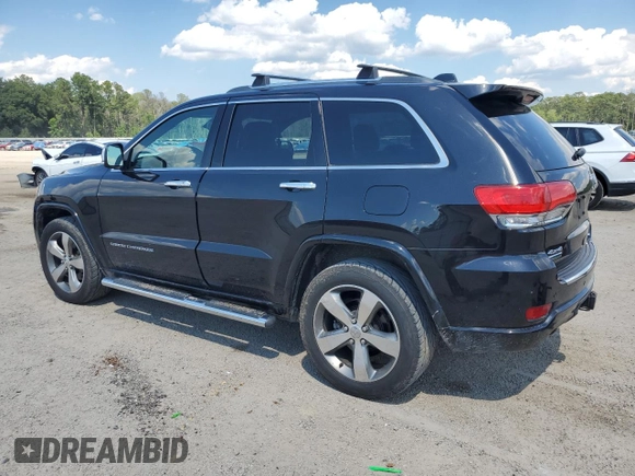 2016 Jeep Grand Cherokee Overland with VIN 1C4RJFCM9GC302353, listed as a Copart auction lot 58789604 with 87,826 mi miles and Clean title. Bid and sale history available at DreamBid. Image 2.