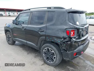 2016 Jeep Renegade Trailhawk with VIN ZACCJBCT2GPD27483, listed as a IAAI auction lot 42818326 with 123,039 mi miles and . Bid and sale history available at DreamBid. Image 3.
