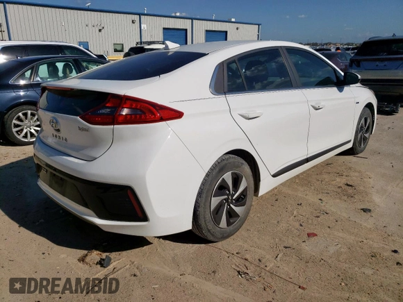 2019 Hyundai Ioniq SEL with VIN KMHC75LCXKU112520, listed as a Copart auction lot 54106345 with 119,965 mi miles and Clean Title. Bid and sale history available at DreamBid. Image 3.