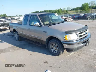 1997 Ford F-150 with VIN 1FTDX1760VKD31024, listed as a IAAI auction lot 42645804 with 126,057 mi miles and . Bid and sale history available at DreamBid. Image 1.