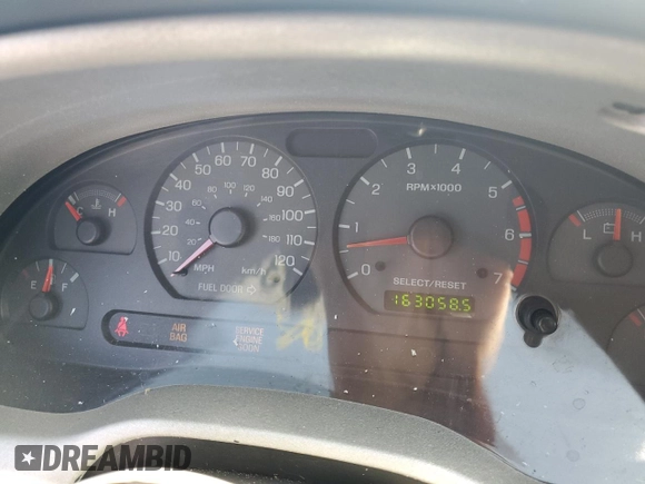 2002 Ford Mustang Deluxe with VIN 1FAFP44462F148329, listed as a Copart auction lot 55559345 with 163,058 mi miles and Non repairable. Bid and sale history available at DreamBid. Image 9.