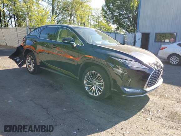 2021 Lexus RX 350 with VIN 2T2JZMDA8MC300445, listed as a Copart auction lot 55858515 with 42,754 mi miles and Salvage title. Bid and sale history available at DreamBid. Image 4.