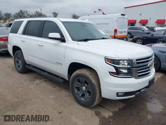 2017 Chevrolet Tahoe LT with VIN 1GNSKBKC1HR401044, listed as a IAAI auction lot 41573362 with 103,865 mi miles and . Bid and sale history available at DreamBid. Image 1.