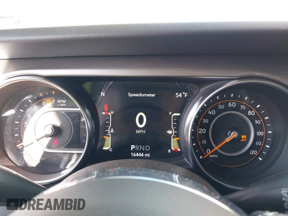 2021 Jeep Wrangler Unlimited Sahara with VIN 1C4HJXEN4MW503014, listed as a IAAI auction lot 41900234 with 16,444 mi miles and . Bid and sale history available at DreamBid. Image 7.