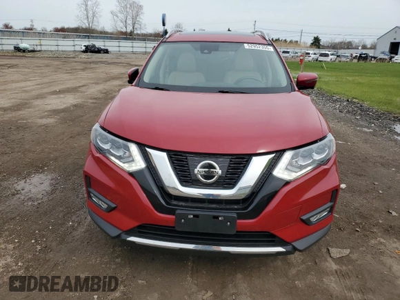 2017 Nissan Rogue S with VIN 5N1AT2MV7HC863588, listed as a Copart auction lot 52952355 with 70,478 mi miles and Salvage Title. Bid and sale history available at carsss.com. Image 5.