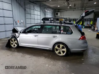 2017 Volkswagen Golf SportWagen S with VIN 3VWU17AU2HM539038, listed as a Copart auction lot 71954684 with 124,944 mi miles and Salvage Title. Bid and sale history available at carsss.com. Image 2.