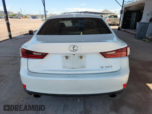 2014 Lexus IS 250 with VIN JTHBF1D29E5001908, listed as a Copart auction lot 63916575 with 225,674 mi miles and Salvage title. Bid and sale history available at DreamBid. Image 6.