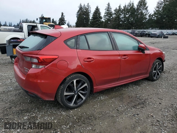 2021 Subaru Impreza Special Sports with VIN 4S3GTAJ62M1700939, listed as a Copart auction lot 46286945 with 35,361 mi miles and Salvage title. Bid and sale history available at DreamBid. Image 3.