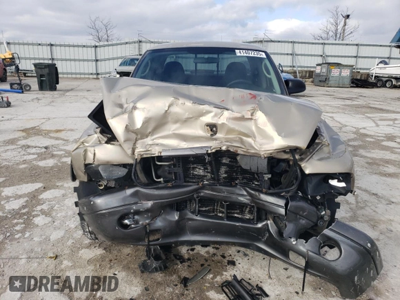 2002 Dodge Dakota with VIN 1B7GL12X32S710586, listed as a Copart auction lot 41407235 with 123,027 mi miles and Salvage Title. Bid and sale history available at carsss.com. Image 5.