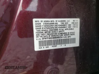 2011 Honda Pilot LX with VIN 5FNYF4H24BB090224, listed as a Copart auction lot 62378855 with 159,469 mi miles and Salvage title. Bid and sale history available at DreamBid. Image 13.