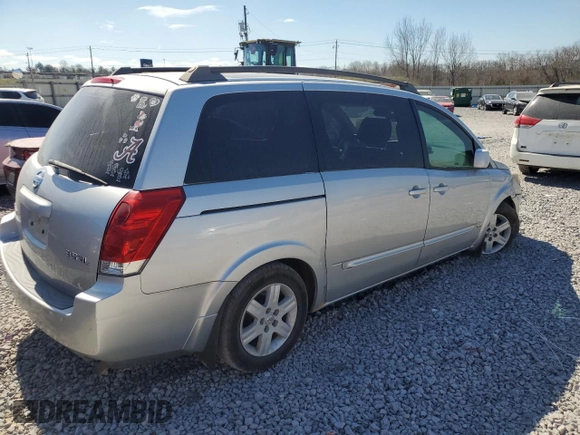 2006 Nissan Quest S Special Edition z VIN 5N1BV28U26N101707, wystawiony jako Copart lot #46458975 z przebiegiem 133 150 mil mil oraz Szkoda całkowita • Salvage title. Historia ofert i sprzedaży dostępna na DreamBid. Obrazek 3.