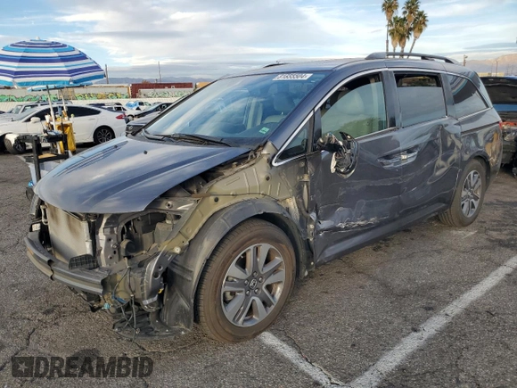 2017 Honda Odyssey Touring с VIN 5FNRL5H9XHB001121, выставлен на аукционе Copart как лот 81855504 с пробегом Не указан миль и Списание • Salvage title. История ставок и продаж доступна на DreamBid. Изображение 1.
