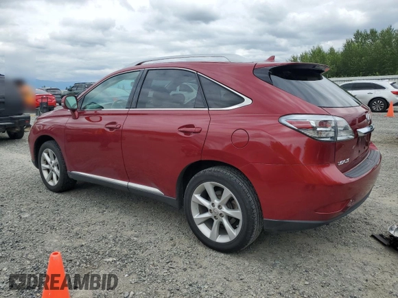 2010 Lexus RX 350 with VIN 2T2BK1BAXAC004977, listed as a Copart auction lot 62608295 with 132,752 mi miles and Non repairable. Bid and sale history available at DreamBid. Image 2.