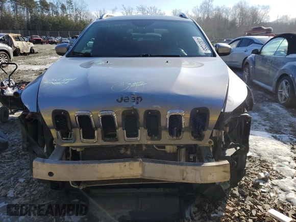 2014 Jeep Cherokee Latitude with VIN 1C4PJMCS0EW298375, listed as a Copart auction lot 41837255 with 123,517 mi miles and Salvage Title. Bid and sale history available at carsss.com. Image 5.
