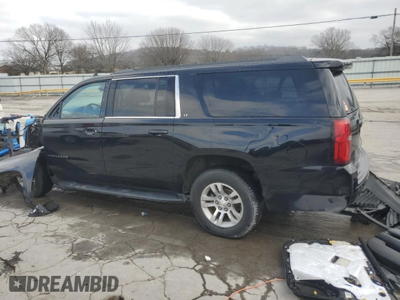 2018 Chevrolet Suburban LT with VIN 1GNSKHKC2JR338352, listed as a Copart auction lot 84706744 with 106,827 mi miles and Salvage Title. Bid and sale history available at carsss.com. Image 2.